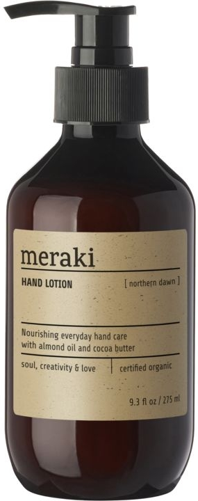 Håndlotion/Håndcreme Meraki Northern Dawn Økologisk COSMOS med Mandelolie og Kakaosmør