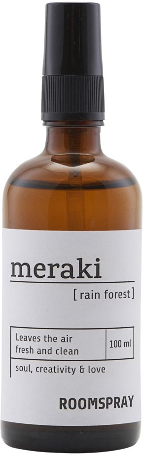 Roomspray Meraki Rain Forest 100 ml - Duftfrisker med vandblomster, mos & patchouli