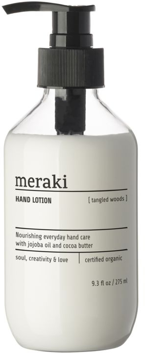 Håndlotion Meraki Tangled Woods - Økologisk håndcreme med aloe vera og jojobaolie, frisk duft