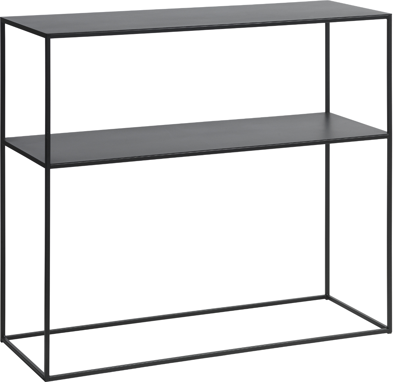 Konsolbord/hallebord Nordique Design Pebble sort metal 80×35×90 cm