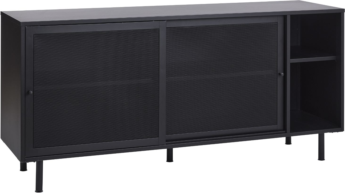 Skænk Nordique Design Veep sideboard sort metal 160×46×75 cm