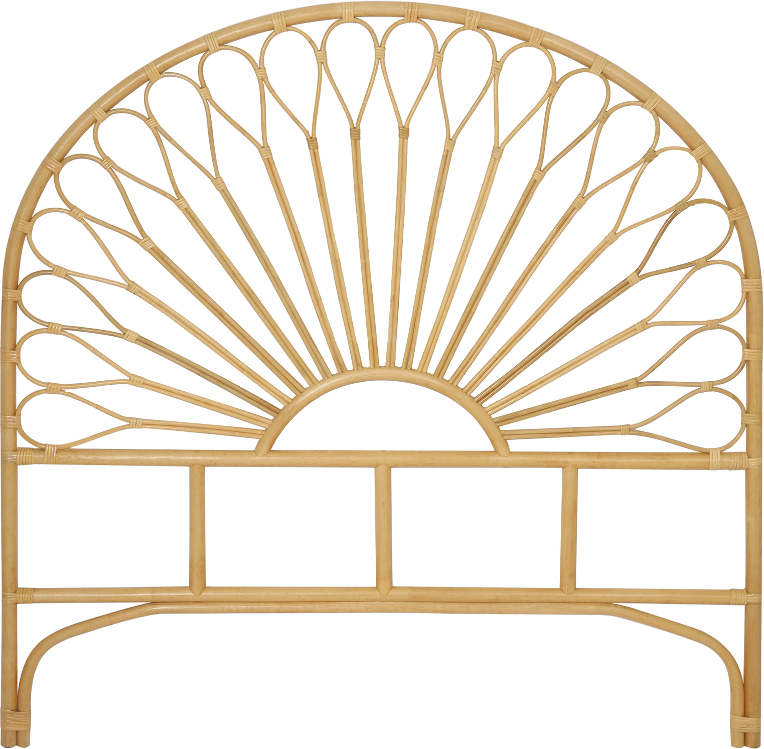 Sengegavl/hovedgærde Nordlys Furniture Bacan håndflettet rattan natur H141 x B139,5 cm