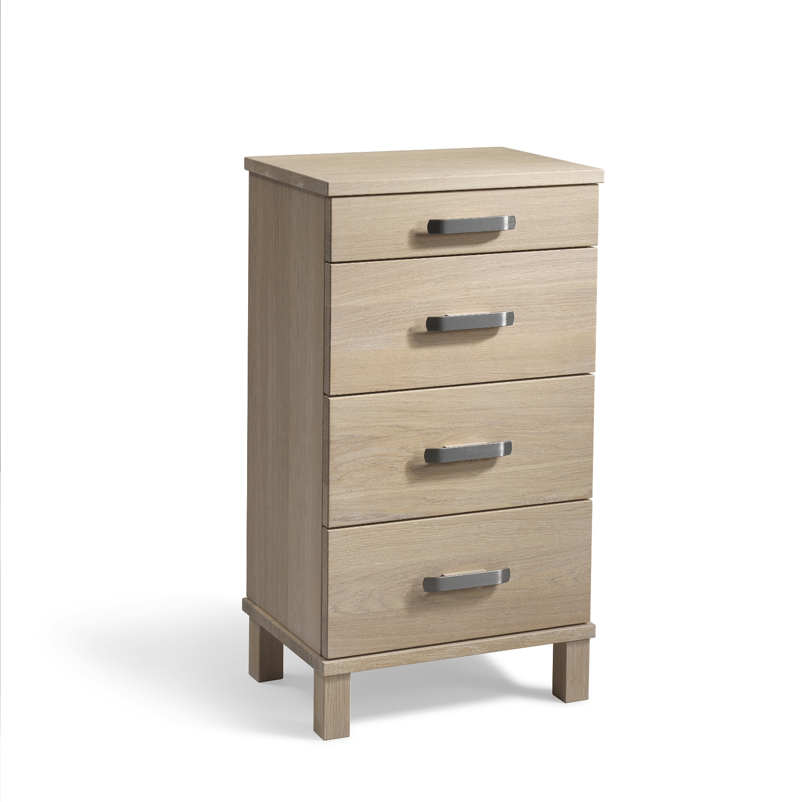 Kommode Oscarssons Möbel Nadja skuffekommode hvidolieret massiv eg 75x40x31 cm