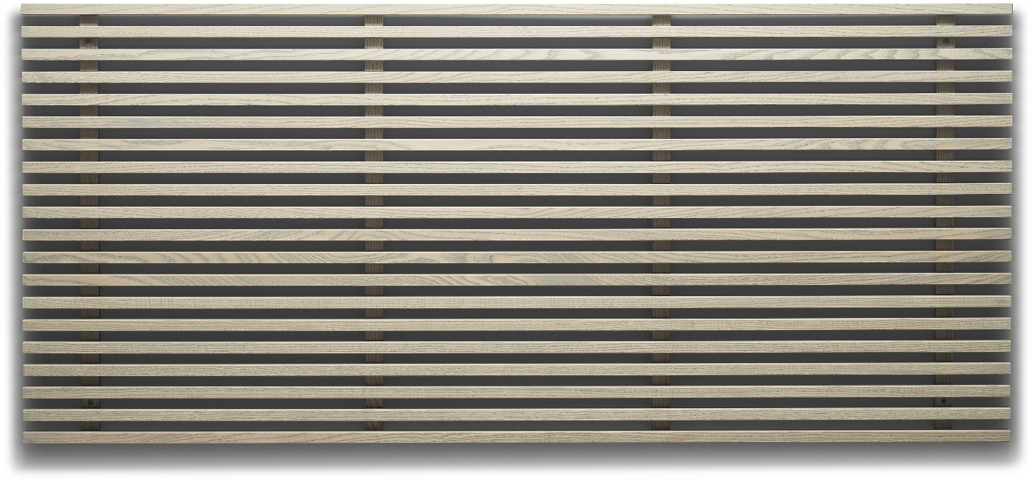 Sengegavl Oscarssons Möbel Zece massiv ask gråolieret finish H84x124x4,5 cm