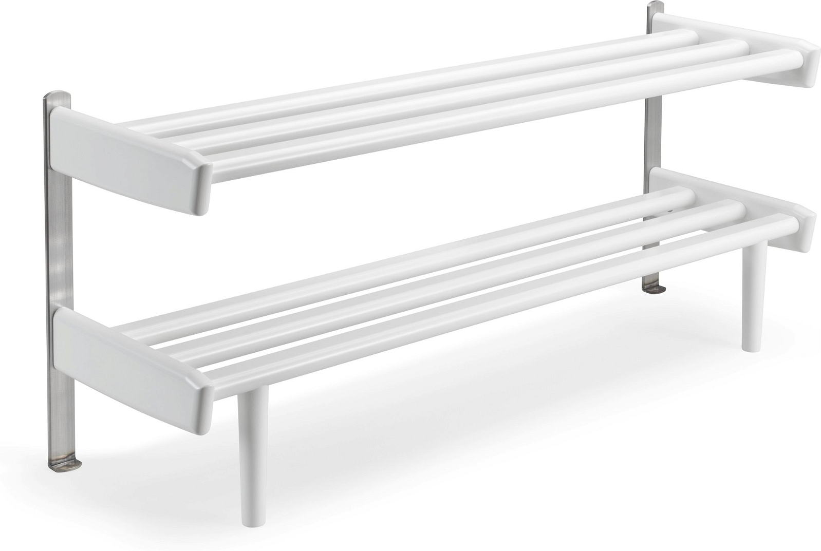 Skohylde/skostativ Oscarssons Möbel Meja hvidlakeret massiv birketræ 37,5×90×26 cm