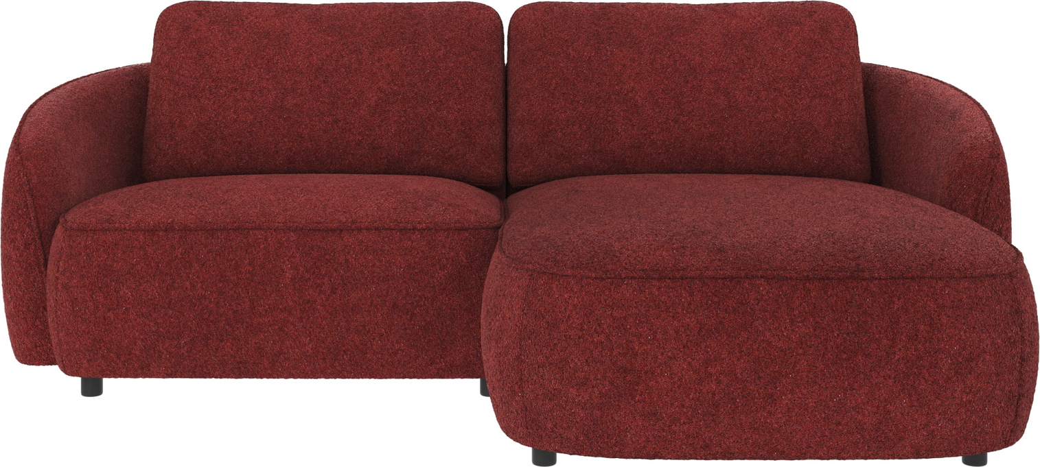 Chaiselongsofa Rowico Norris højrevendt rød Anna 8 polyester 226x162 cm