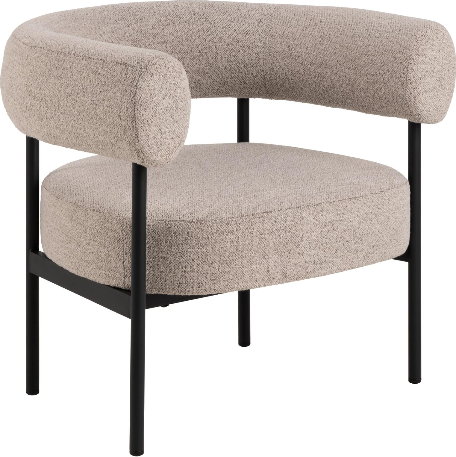 Lounge stol/lænestol Signature Verania i Monza stof beige H71×B78,5×D67,5 cm