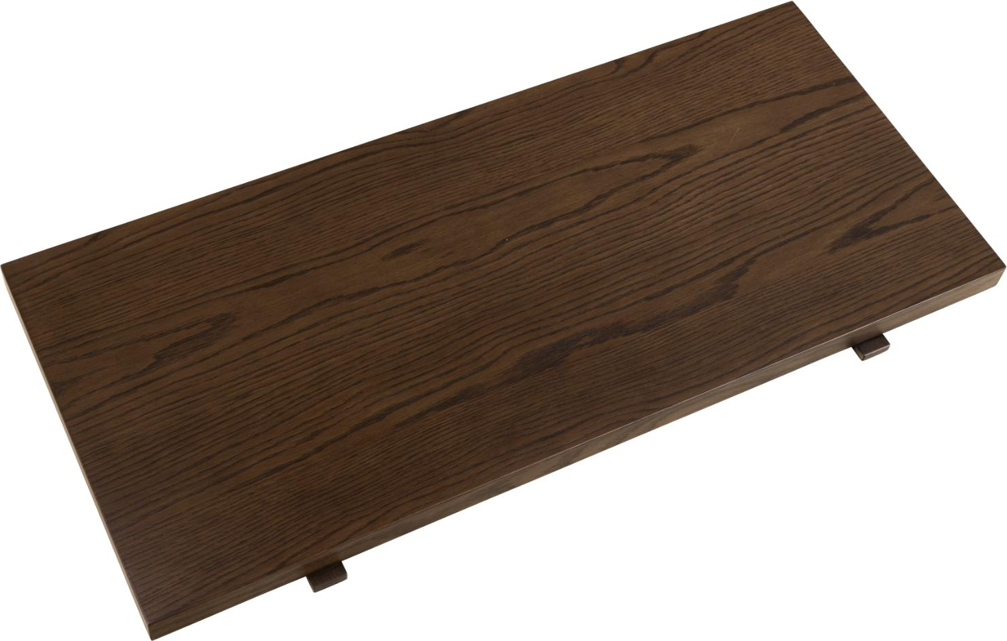 Tillægsplade til spisebord Signature Elenya sæt 2 stk røgfarvet egetræsfiner 95x43x3,6 cm