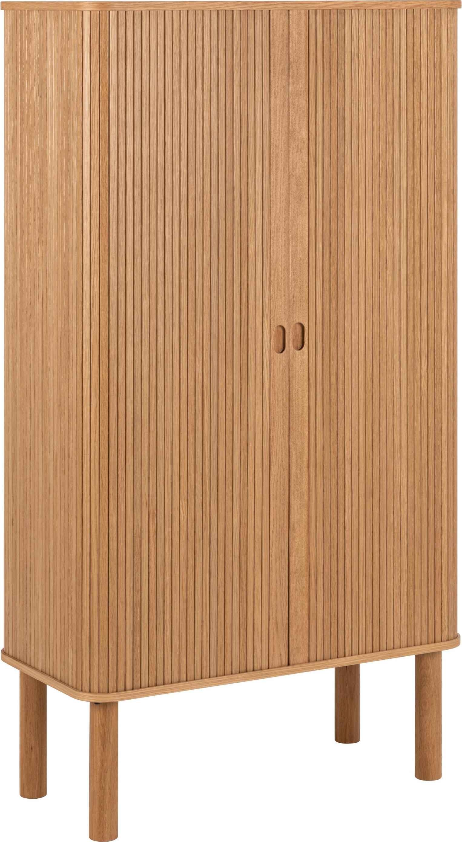 Højskab Signature Delina Eg 145x80x40 cm med justerbare hylder