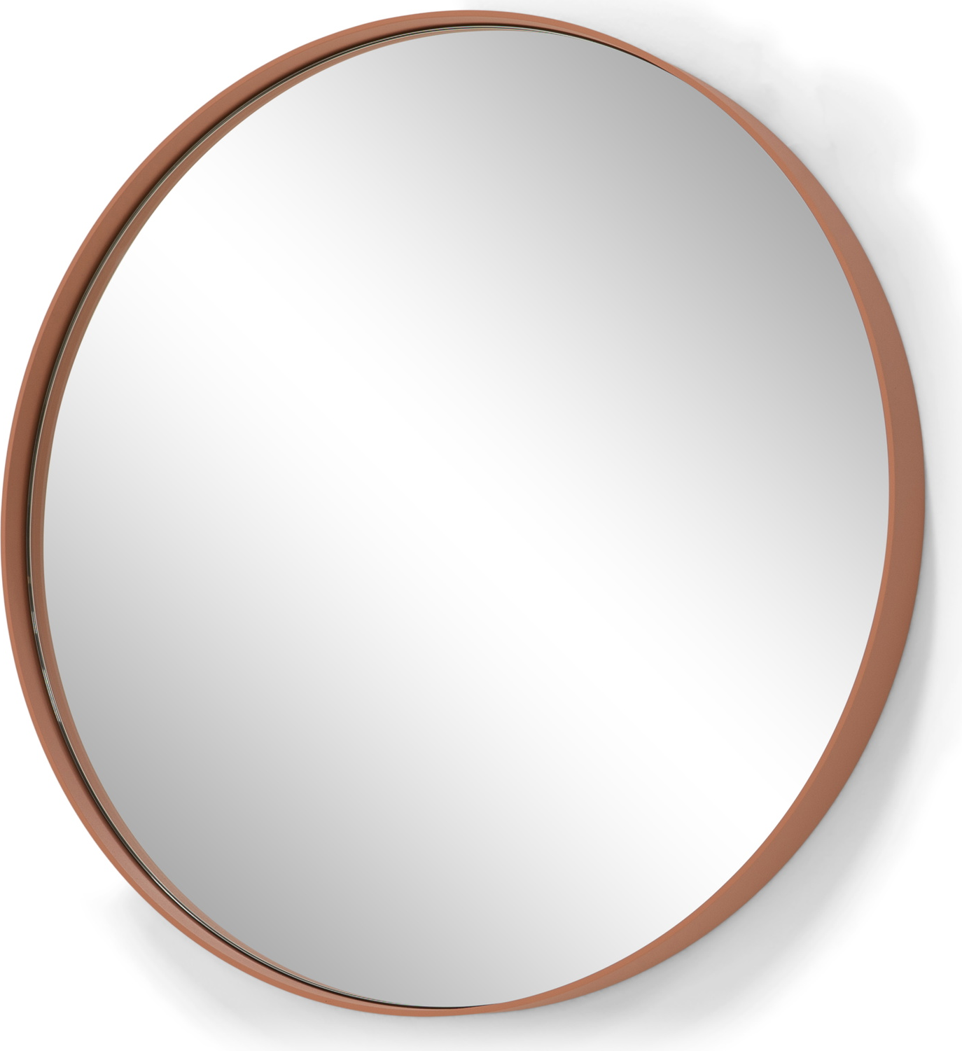 Rundt vægspejl Spinder Design Donna Ø60 cm stålramme lerjord