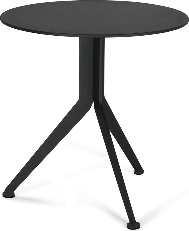 Spinder Design Daley udendørs sidebord sort stål Ø38 × H38 cm