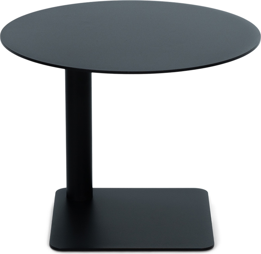 Udendørs sidebord Spinder Design Sunny Ø40×H30 cm mat sort stål