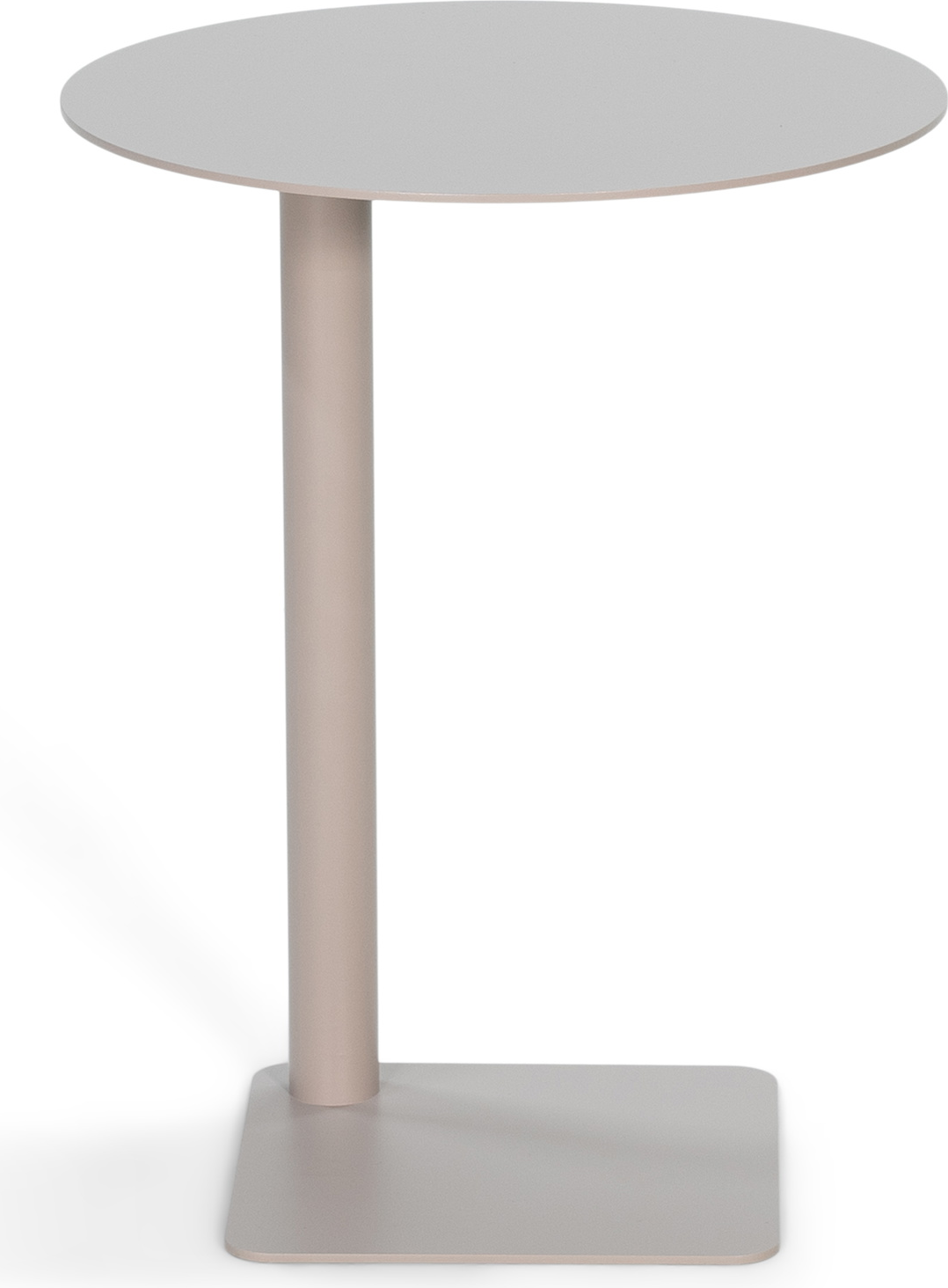Udendørs sofabord/sidebord Spinder Design Sunny Ø40×H50 cm taupe stål