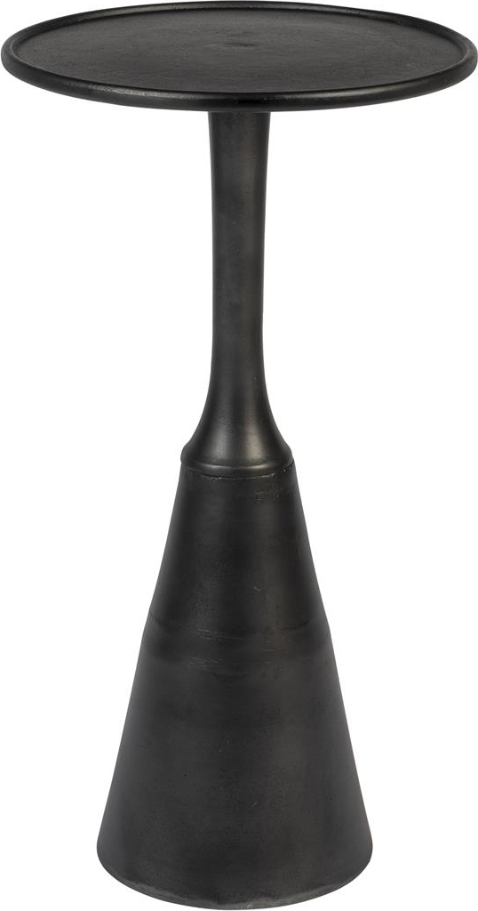 Sidebord / småbord Studio White Noah askegrå aluminium ø35 x 65 cm