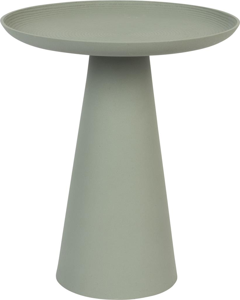 Sidebord Studio White Ringar Ø39,5 x H45,5 cm grå metal/stål - stilfuldt småbord til stuen