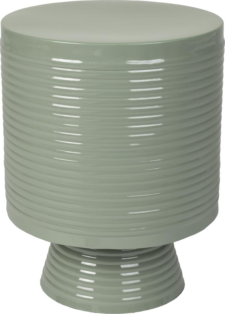 Sidebord Studio White Sven småbord Ø35 x H46 cm grå pulverlakeret jern rundt industrielt design