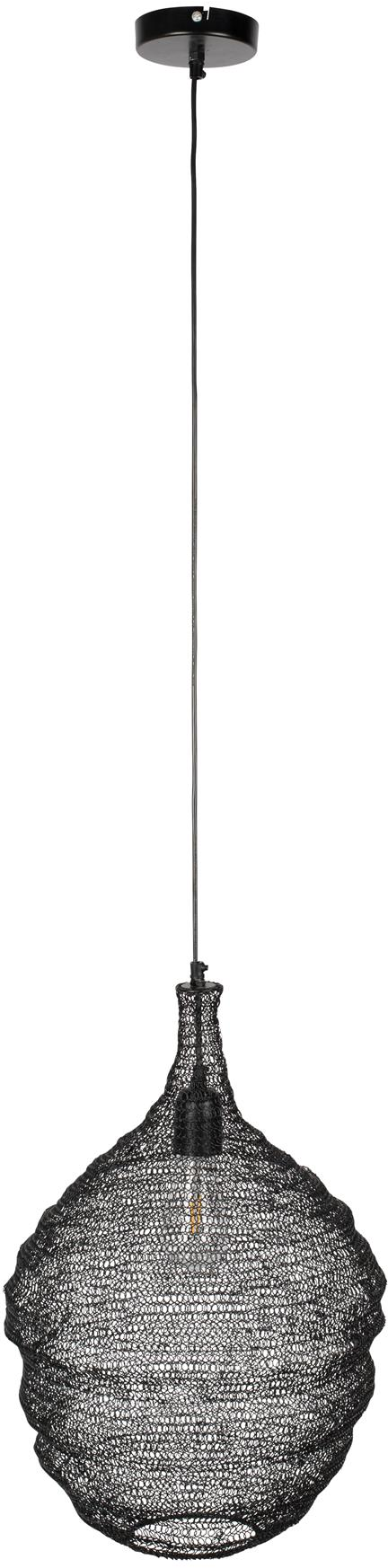 Pendellampe Studio White Lena askegrå Ø37 H155 cm jern dæmpbar industrielt