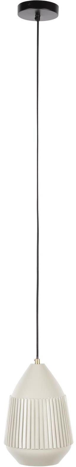 Pendellampe Studio White Aysa i lysgrå aluminium Ø20 x H200 cm E27 fatning