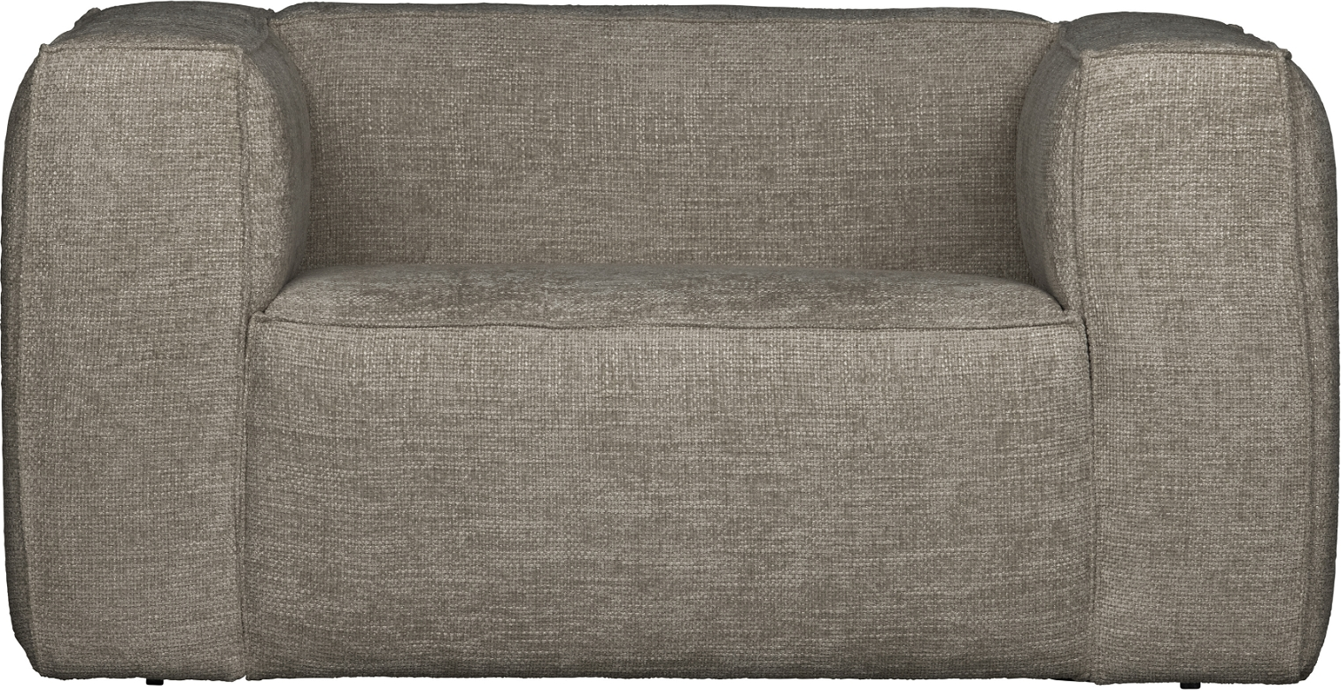 Loungestol WOOOD Exclusive Bean - Travertin Maribor melange stof, FSC-træramme 146x98x74 cm