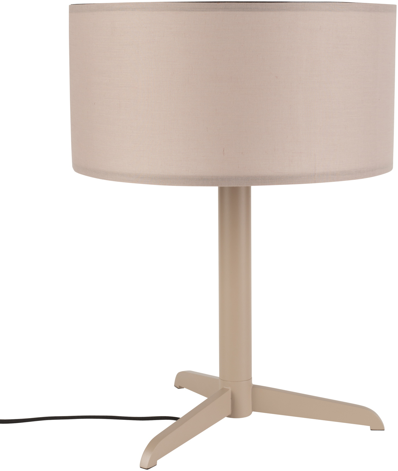 Bordlampe Zuiver Shelby stenlysgrå metal/bomuld-linned E27 fatning Ø36 x H48 cm