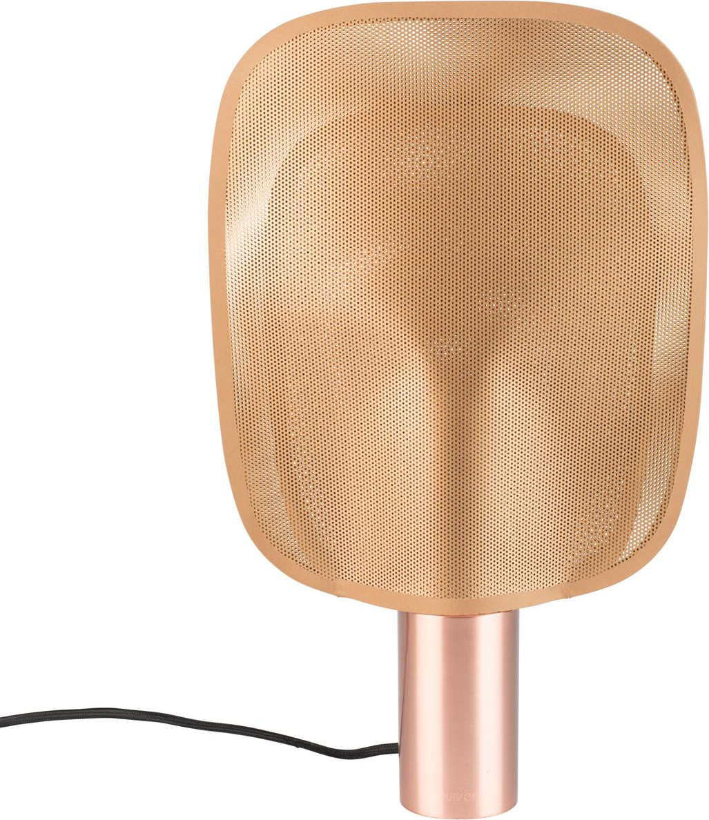 Bordlampe Zuiver Mai natur - justerbar højde, jernstel & PVC-skærm, 465 lm, H39 x B24 x L6 cm