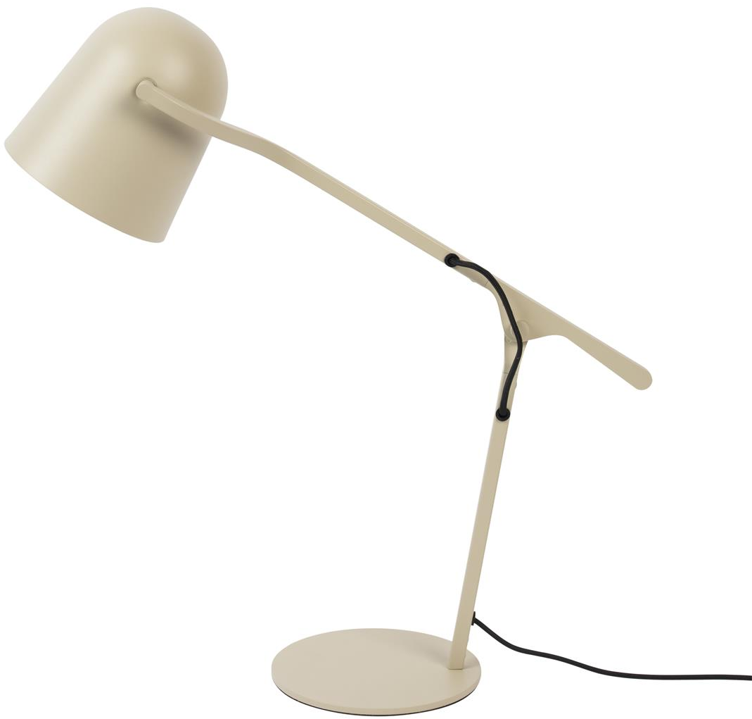 Bordlampe Zuiver Lau lysgrå jern Ø52,5 x H57,5 cm med vipbar og justerbar højde