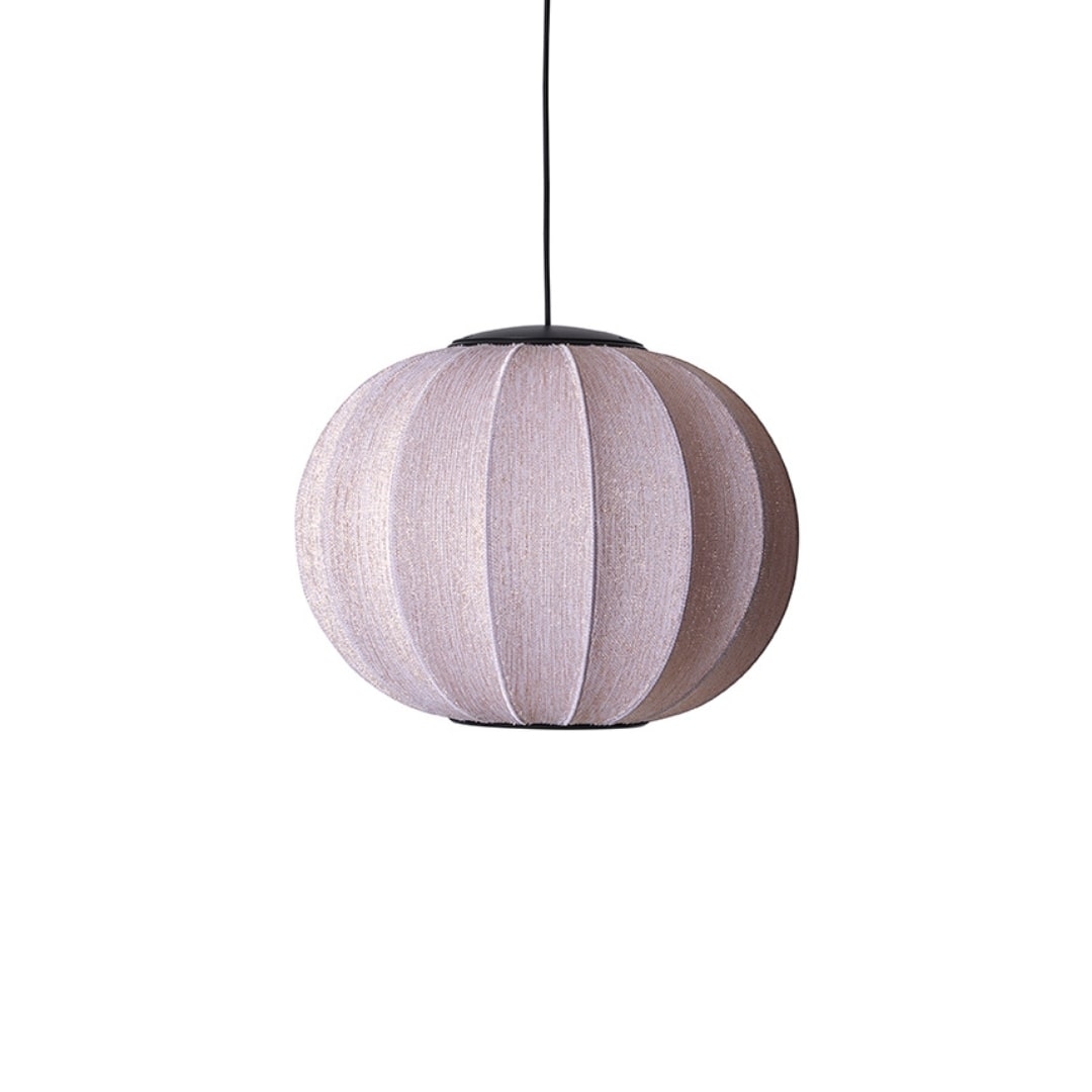 Knit-Wit 45 LED Round Pendel Anniversary Glitter Gold - Made By Hand