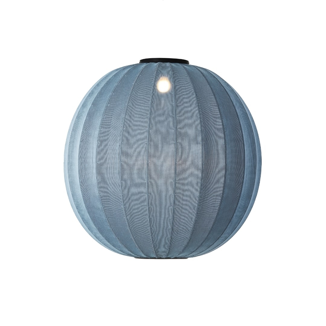 Knit-Wit 75 Rund Loftlampe Blue Stone - Made by Hand