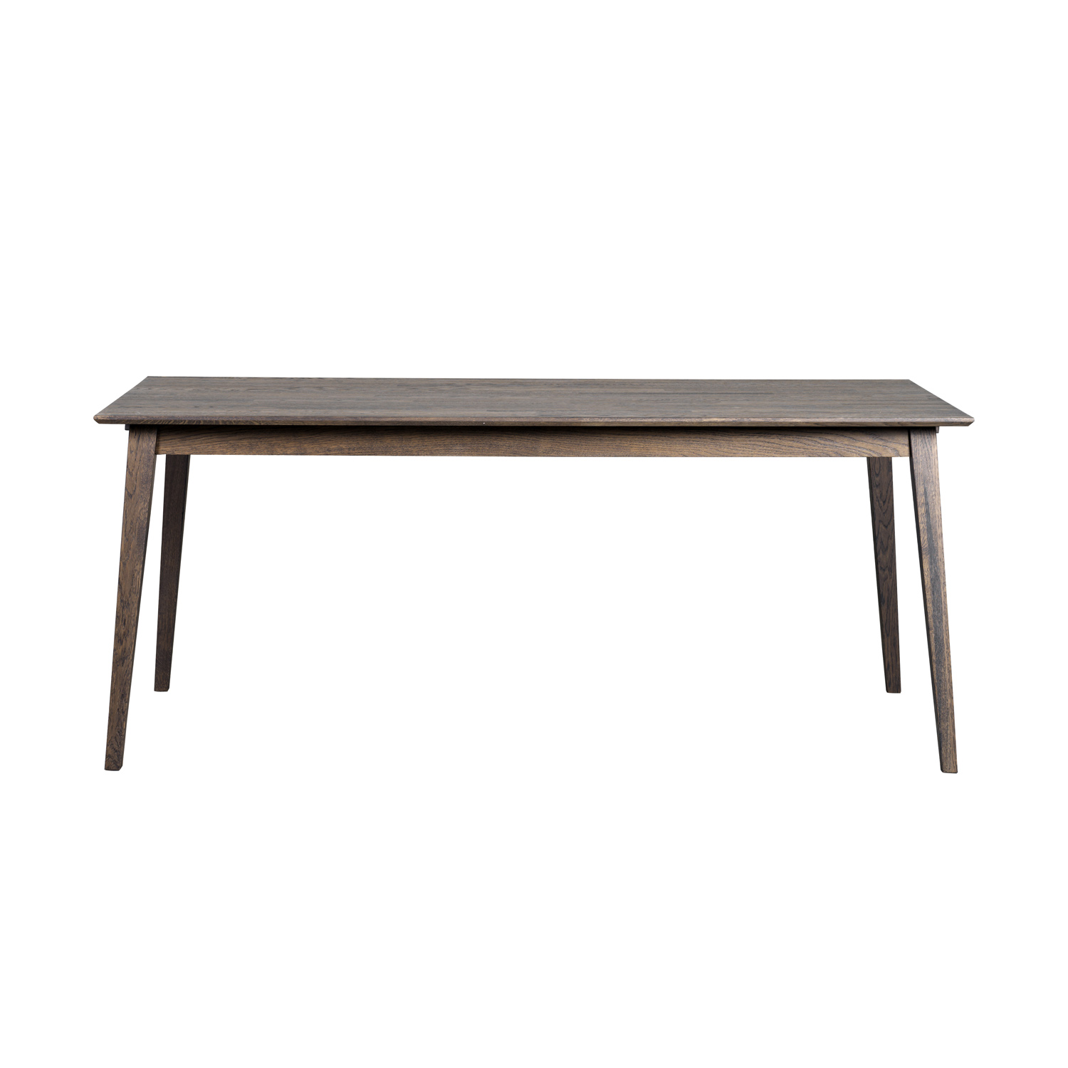 ROWICO rektangulær Filippa spisebord m. udtræk - mørkebrun eg (180x90)