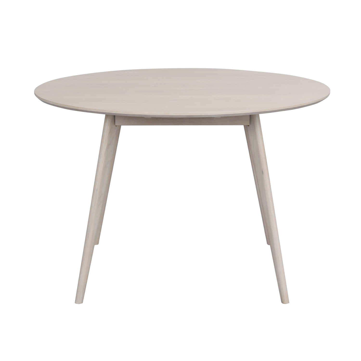 ROWICO rund Yumi spisebord - hvidvasket egetræsfiner og eg (Ø115)
