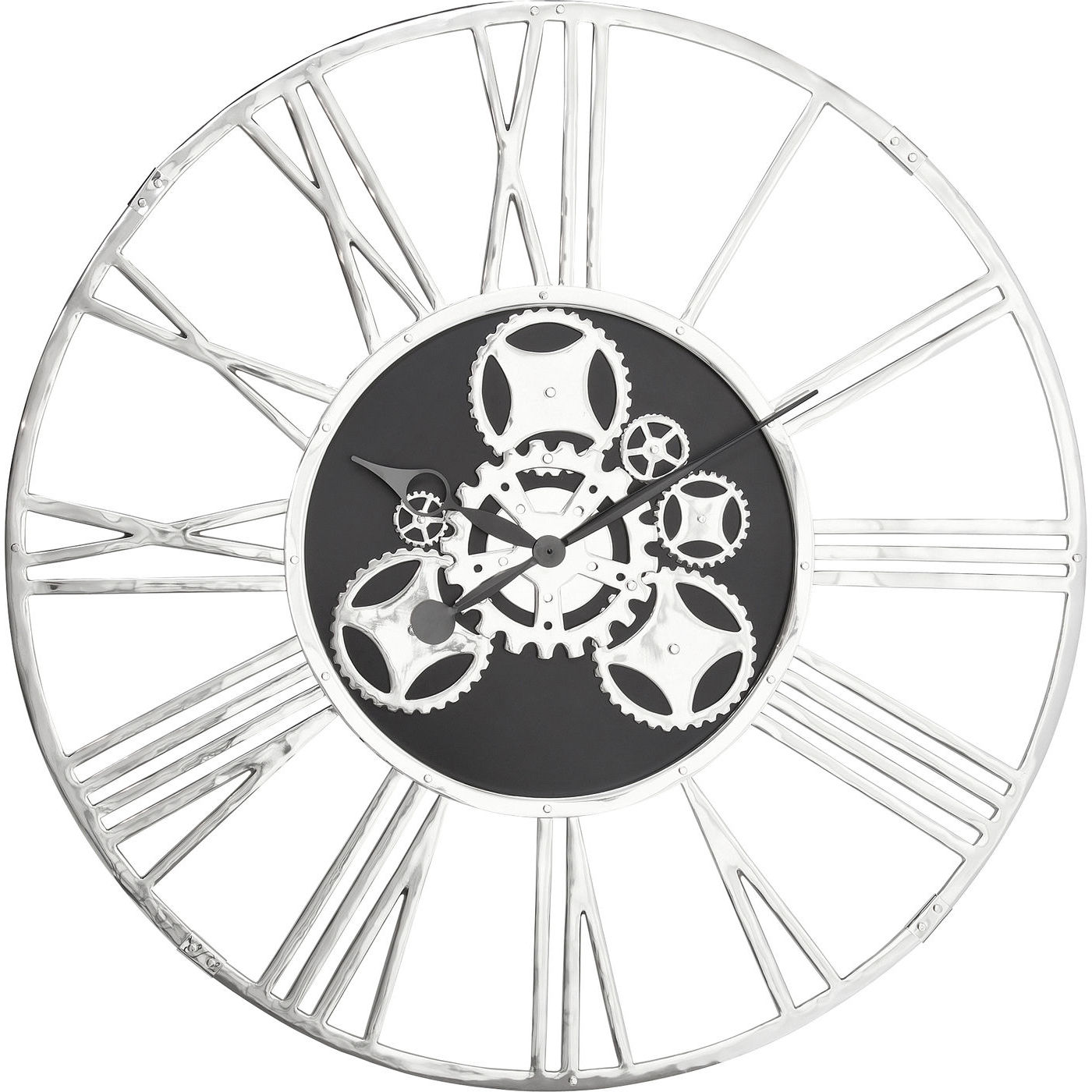 KARE DESIGN Gear vægur - sølv aluminium, rundt (Ø120)