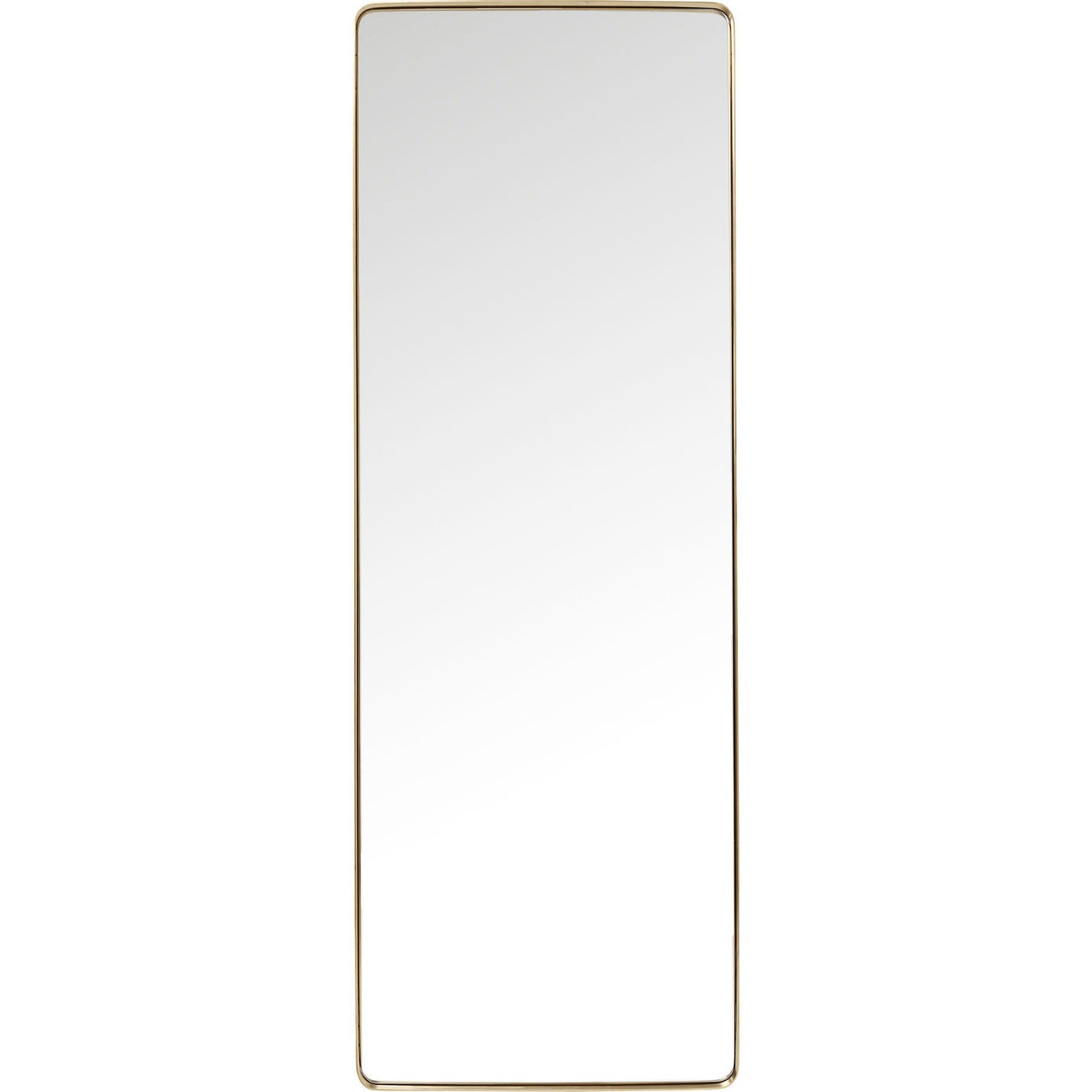 KARE DESIGN Curve Rectangular Brass spejl - spejlglas og messingbelagt ramme, firkantet (200x70)