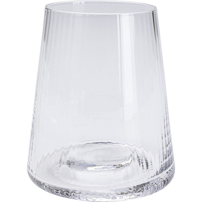 KARE DESIGN Tumbler Riffle drikkeglas, m. riller - klar glas (H:11)