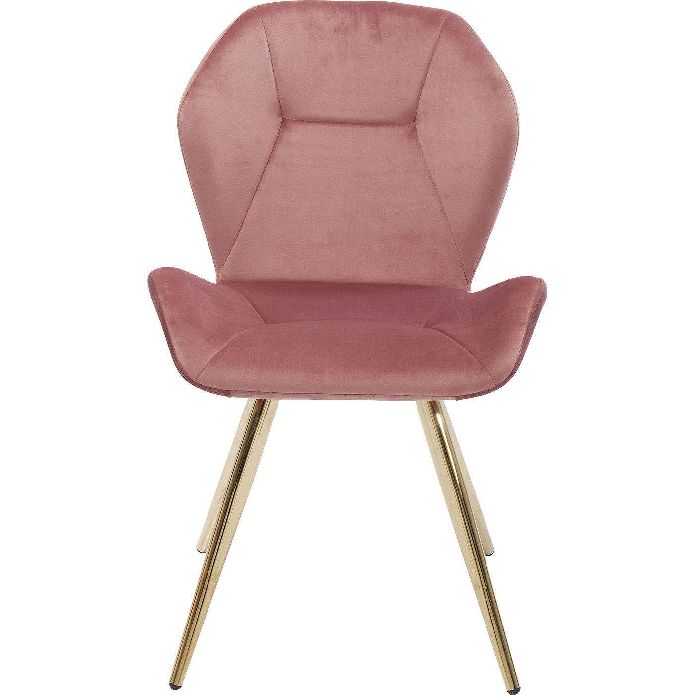 KARE DESIGN Viva Mauve spisebordsstol - rosa stof/messingbelagt stål