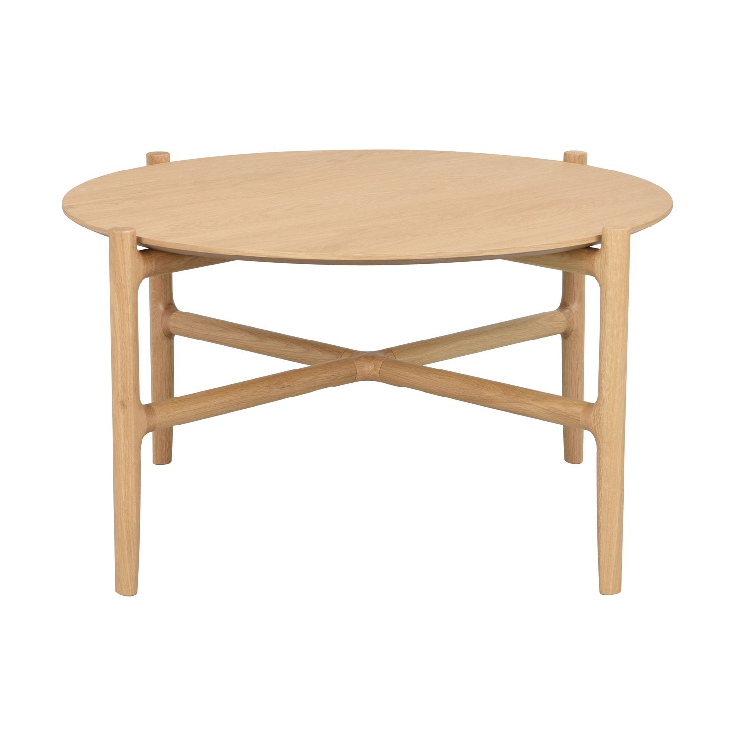 ROWICO Holton sofabord, rund - natur egetræsfiner og egetræ