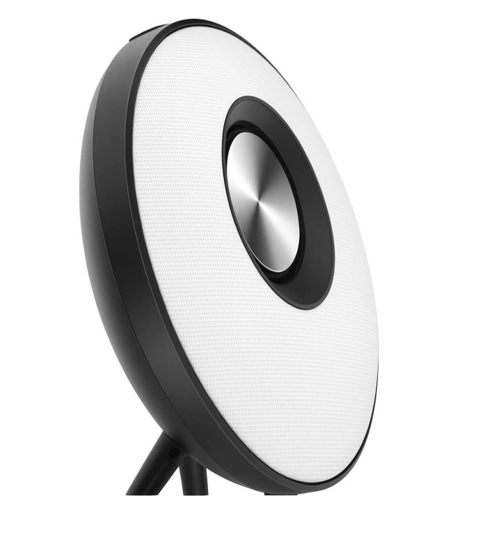 Chill Fidelity E50 rund trådløs Bluetooth Stereo Højtaler, Sort/Hvid