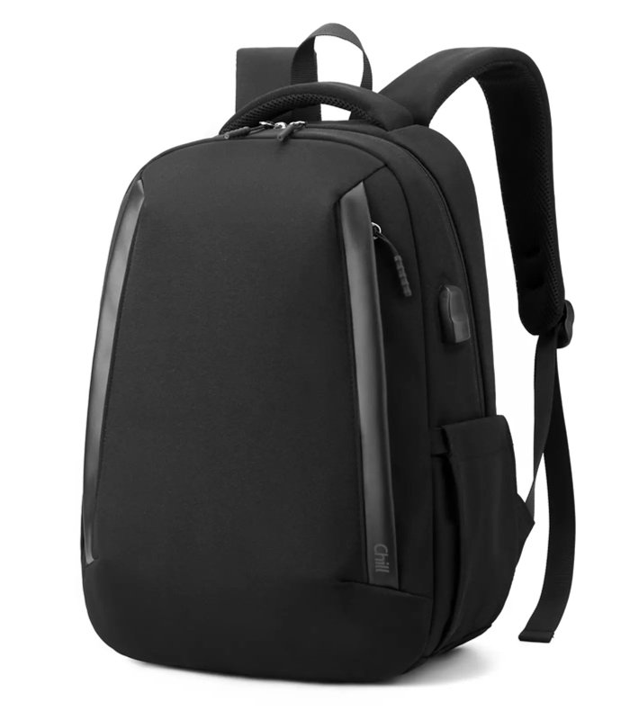 Chill Dropð§ultra-let & regntæt rygsæk, USB, Sort