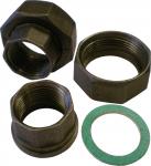Grundfos unionsæt 1.1/2x3/4'', med muffe. For ALPHA, TP & MAGNA. Støbejern
