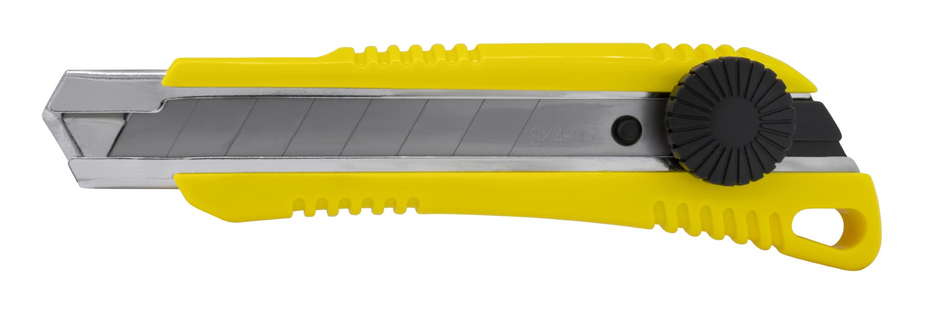 Kniv med 18 mm knivblad, skruelås og magasin med 2 ekstra knivblade