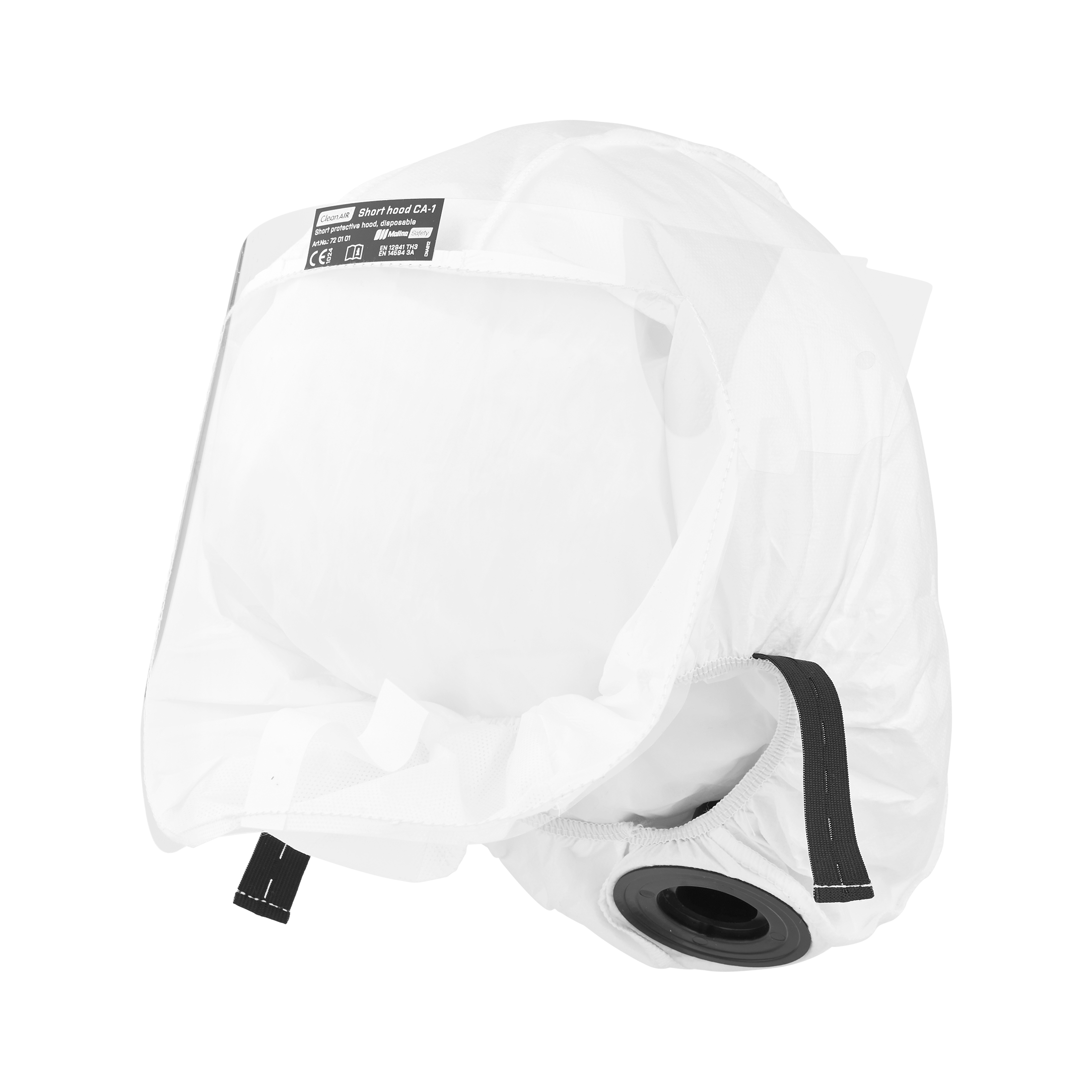 Hætte løs til CleanAir CA-1 Lite kort, hvid engangsovertræk, pk a 30 stk